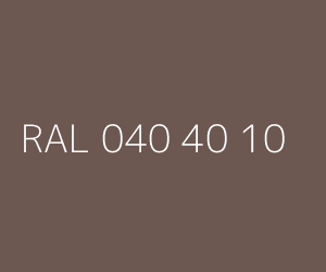 Colour RAL 040 40 10 SOMALI BROWN
