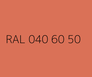 Colour RAL 040 60 50 MANDARIN ORANGE