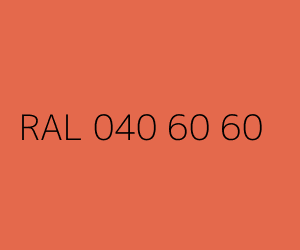 Colour RAL 040 60 60 CORAL ORANGE