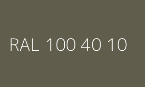 Colour RAL 100 40 10