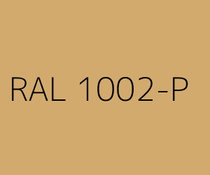 Colour RAL 1002-P SAND YELLOW
