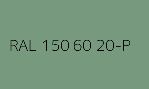 Colour RAL 150 60 20-P