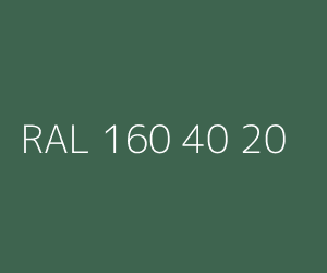 Colour RAL 160 40 20 SERBIAN GREEN