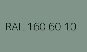 Colour RAL 160 60 10