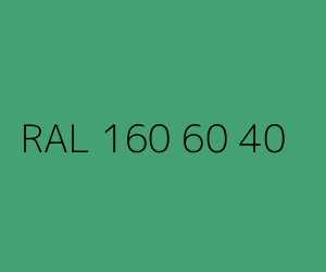 Colour RAL 160 60 40 HUNTER GREEN