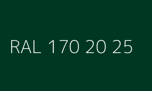 Colour RAL 170 20 25