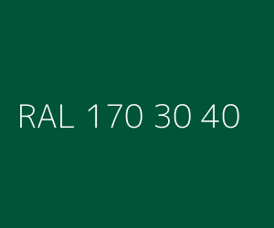 Colour RAL 170 30 40 PERMANENT GREEN