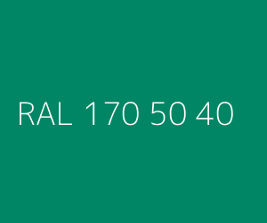 Colour RAL 170 50 40 SPECTRAL GREEN
