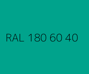 Colour RAL 180 60 40 LIGHT TURQUOISE