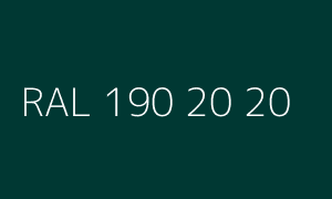 Colour RAL 190 20 20