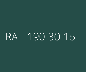 Colour RAL 190 30 15 CARRIAGE GREEN
