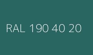 Colour RAL 190 40 20