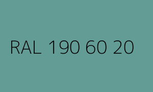 Colour RAL 190 60 20