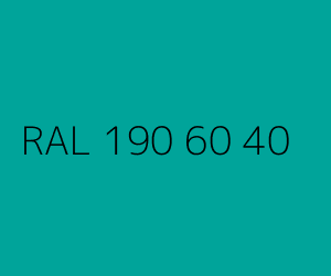 Colour RAL 190 60 40 BALTIC TURQUOISE
