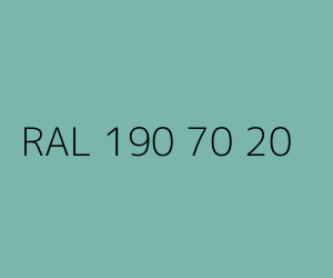 Colour RAL 190 70 20 SPRING WATER TURQUOISE
