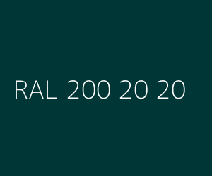 Colour RAL 200 20 20 SHRUB GREEN