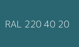 Colour RAL 220 40 20