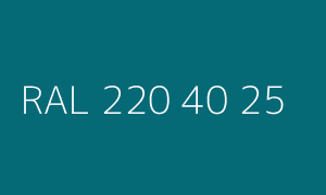 Colour RAL 220 40 25