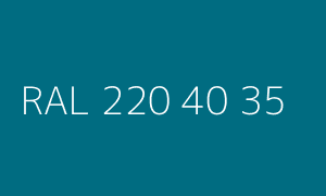 Colour RAL 220 40 35