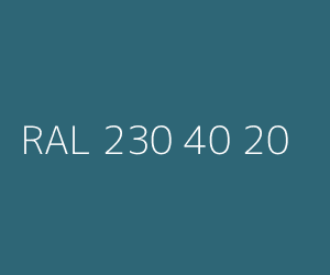 Colour RAL 230 40 20 LOON TURQUOISE