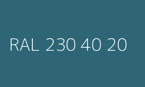 Colour RAL 230 40 20