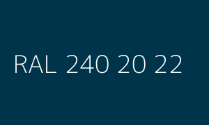 Colour RAL 240 20 22