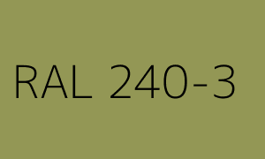 Colour RAL 240-3