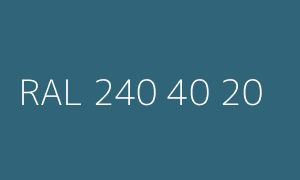 Colour RAL 240 40 20