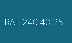 Colour RAL 240 40 25
