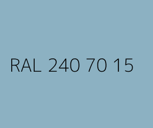 Colour RAL 240 70 15 BERMUDA BLUE