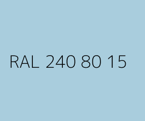 Colour RAL 240 80 15 BABY BLUE