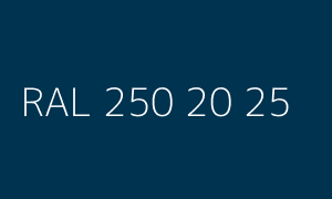 Colour RAL 250 20 25