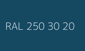 Colour RAL 250 30 20