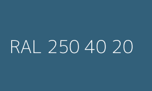 Colour RAL 250 40 20
