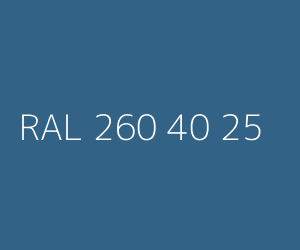 Colour RAL 260 40 25 ENAMEL BLUE