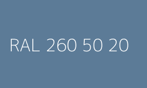 Colour RAL 260 50 20