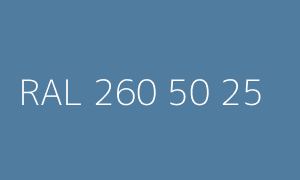 Colour RAL 260 50 25