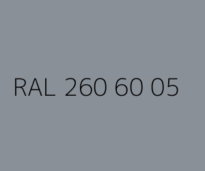 Colour RAL 260 60 05 SEAL GREY