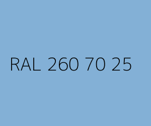 Colour RAL 260 70 25 PACIFIC BLUE