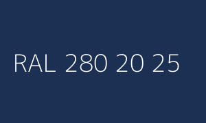 Colour RAL 280 20 25