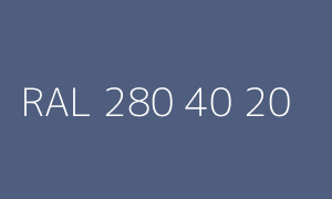 Colour RAL 280 40 20