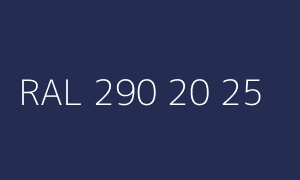 Colour RAL 290 20 25
