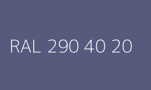 Colour RAL 290 40 20