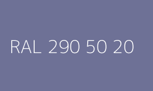 Colour RAL 290 50 20