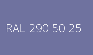 Colour RAL 290 50 25