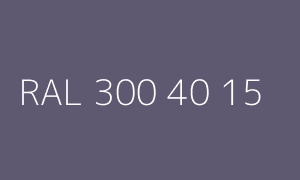Colour RAL 300 40 15