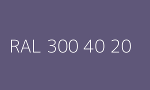 Colour RAL 300 40 20