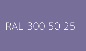 Colour RAL 300 50 25
