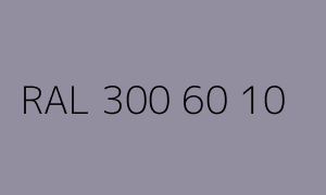 Colour RAL 300 60 10