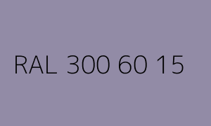 Colour RAL 300 60 15